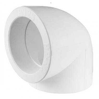 Уголок PP-R Ø50*90° VALFEX Белый (35/7)